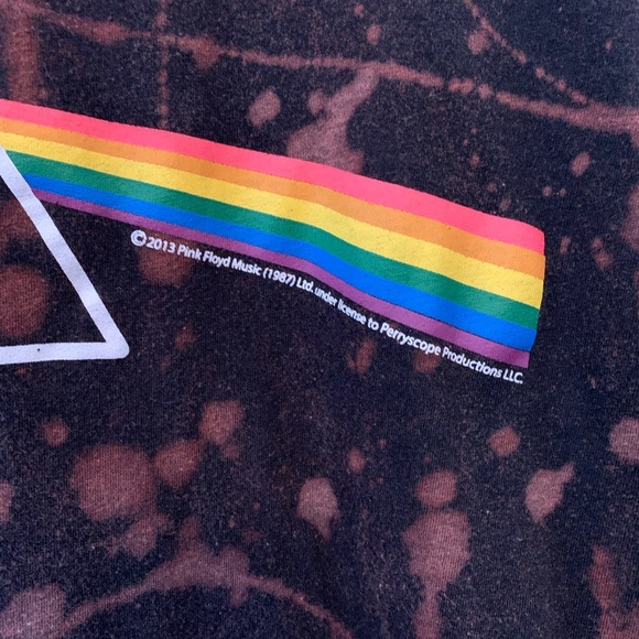 Pink Floyd Custom Reverse Tie Dye T Shirt - Picture 4 of 4